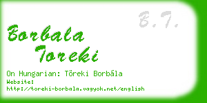 borbala toreki business card